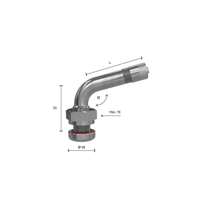 1362 Vrachtwagen tubeless ventiel turing 62