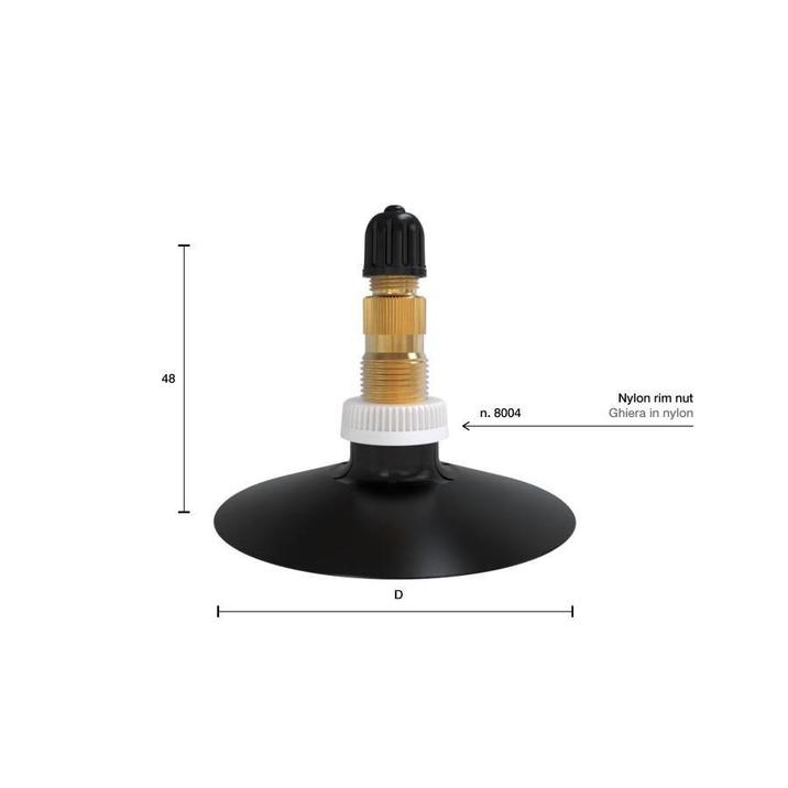 8004 Nylon rim nut for rubber based water-air valve
