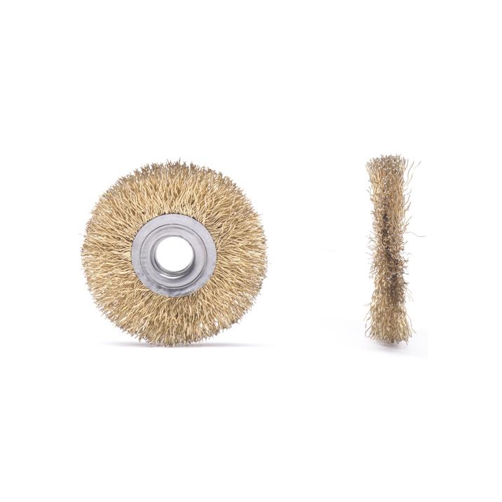 Speciale borstel goud voor flexibele kabels diam 50mm x 3/8