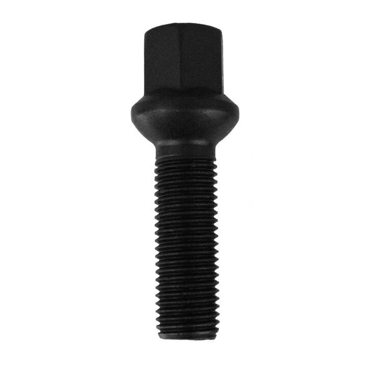 Wielbout 14x1,5   L=24mm  17mm  R13 Bol zwart   VW-AUDI