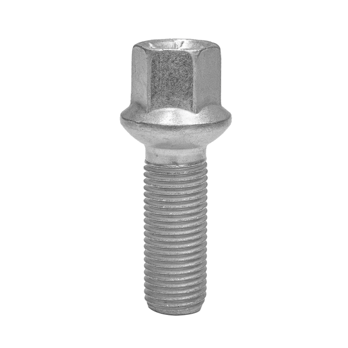 Wielbout 14x1,5   L=28mm  17mm  R14 Bolling  Zilver 