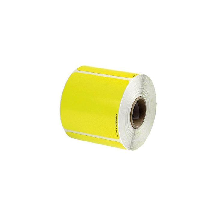 Bandenlabels rol core 40mm geel 450st